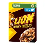 Flakes with chocolate and caramel NESTLE LION, 400 g