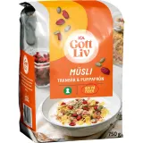Cereal with cranberries ICA, 750 g
