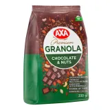 Crispy granola with chocolate, nuts, AXA, 330 g