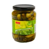 Pickled cucumbers RIMI, 3 - 6 cm, 670 g / 370 g