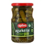 Pickled cucumbers SPILVA, 670 g / 370 g