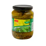 Marinated cucumbers RIMI, 670 g / 370 g
