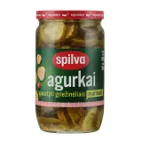 Marinated sliced cucumbers SPILVA, 680 g / 350 g