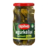 Marinated gherkins SPILVA, 330 g / 190 g