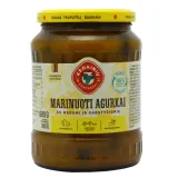 Marinated cucumbers KKF with honey, sprinkled, 680 / 340 g