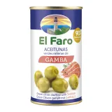 Green olives stuffed with shrimp EL FARO, 370 ml / 150 g
