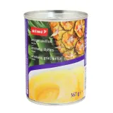 Canned pineapple slices in syrup RIMI, 567 g / 340 g