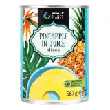 Pineapple slices in juice RIMI PLANET, 567 g / 340 g