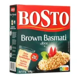 Brown Basmati Rice BOSTO, 4 x 125 g
