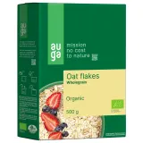 Organic whole grain oat flakes AUGA, 500 g