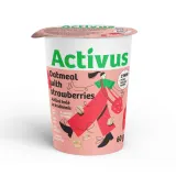 Oat flakes porridge with strawberries ACTIVUS, 60 g