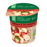 Organic oat porridge with banana and strawberry AUGA, 60 g