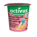 Oat porridge ACTIVUS, with cherries, chia seeds, 60 g