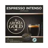 Coffee caps. AROMA GOLD ESPRESSO INTENSO, 128 g