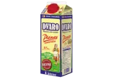 Молоко DVARO не менее 3,5% жира, пастеризованное, 1 л