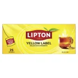 Black tea LIPTON YELLOW LABEL, 25 pcs.
