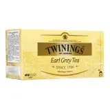 Black tea TWININGS EARL GREY, 25 x 2 g