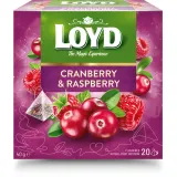 Fruit tea cranberry raspberry flavor LOYD, 20 pcs.