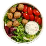 Salad with falafels and yogurt sauce, 270 g