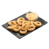 Fried squid rings with sauce, 350 g