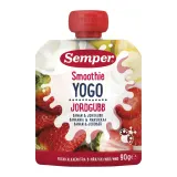 Drinkable yogurt strawberry, banana SEMPER, 90 g