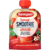 Drinkable apple strawberry puree SMOOTHIE, 90 g