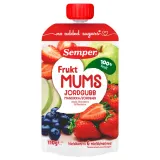 Squeezable puree with strawberries SEMPER, 110 g