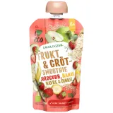 Puree I LOVE ECO with strawberry and banana 6 +, 120 g