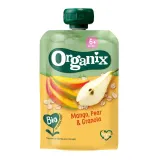 Ekol. puree ORGANIX with pear raspberry 100 g