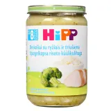 Broccoli puree HIPP with rabbit, 8+ m., 220 g