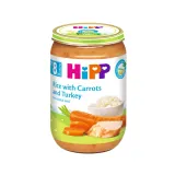 Ekol. rice carrot turkey puree HIPP, 8 months, 220 g