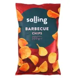 Barbecue flavored potato chips SALLING, 200 g