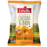 Чипсы картофельные со вкусом чеддера ESTRELLA KETTLE, 120g