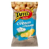 Хрустящие картофельные чипсы со вкусом лука и чеснока TAFFEL, 180 г