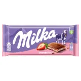 Chocolate with strawberry filling MILKA, 100 g