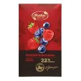 Milk chocolate with raspberry and blueberry RŪTA, 90 g