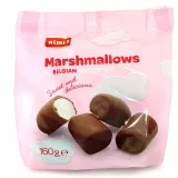 Marshmallows in Belgian chocolate RIMI, 160 g