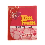 Fruity chewing candies TUTTI FRUTTI HEARTS, 15 g