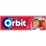 Strawberry flavor chewing gum with sweetener ORBIT, 14 g