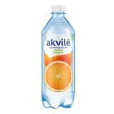 Lightly carbonated table water AKVILĖ, orange flavor, 0.6 l