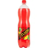 Soda drink with lemon, strawberry flavor ENJOY, 1,5 l