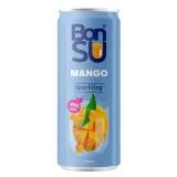 Sparkling mango juice drink BONSU, 0.33 l