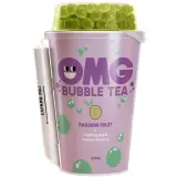 Passion fruit flavored tea drink with bubbles OMG, 270 ml