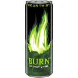 Sparkling energy drink BURN SOUR TWIST, 250 ml