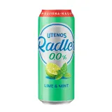 Non-alcoholic cocktail UTENOS RADLER LIME&MINT, 0,5 l
