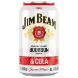 alcoholic cocktail JIM BEAM&COLA, 4.5%, 0.33 l, can