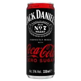 alcoholic cocktail JACK DANIEL'S & COLA Z., 5%, 0.33 l