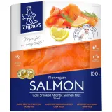 Smoked Sliced Salmon Fillet Zigmas, 100 g