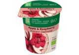Organic oat porridge AUGA with apples and raspberries, 60 g
