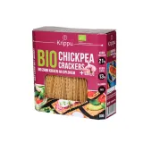 Organic chickpea crackers with garlic KRIPPU, 80 g